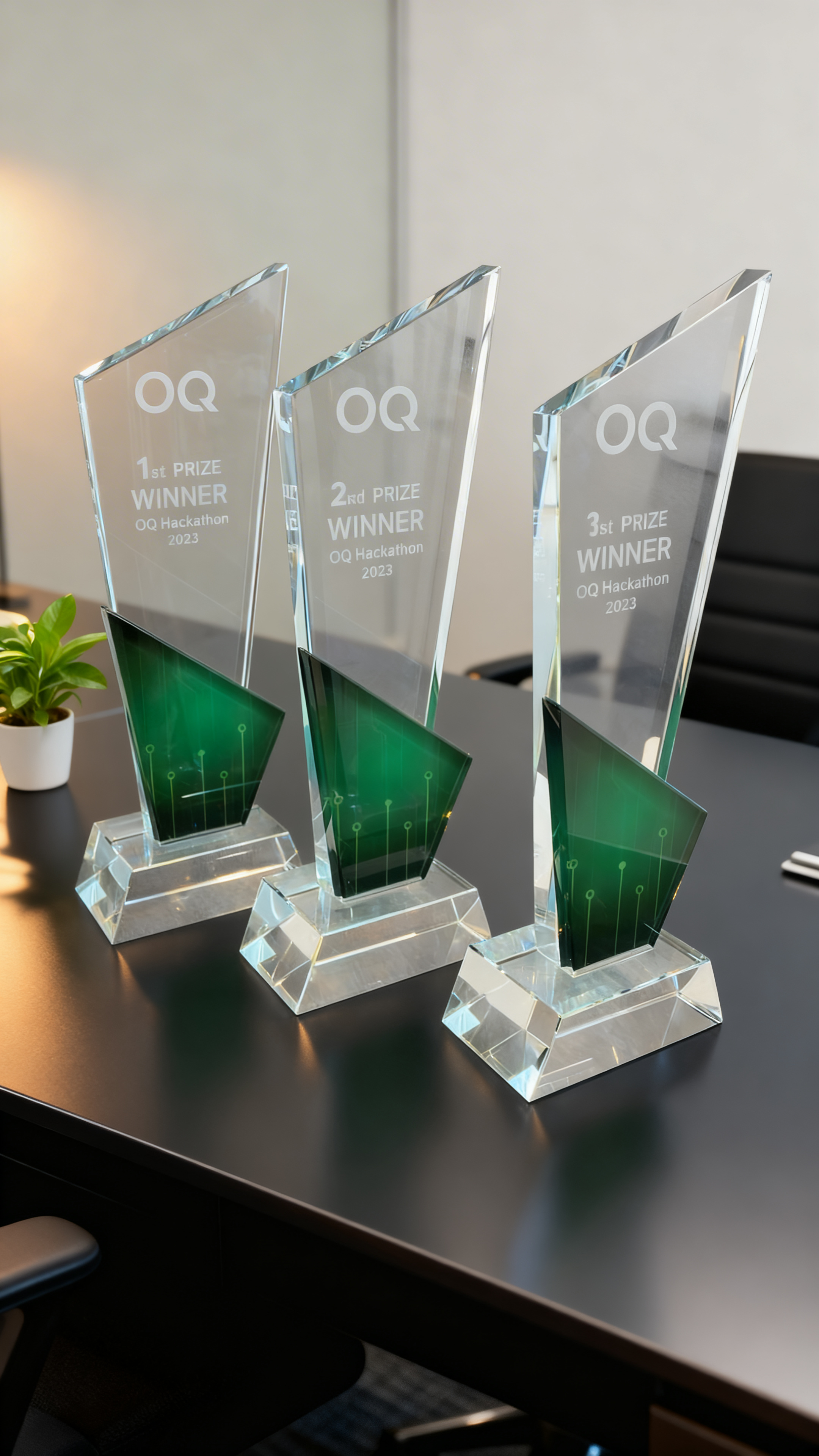 Custom Mixed Material Award view 2