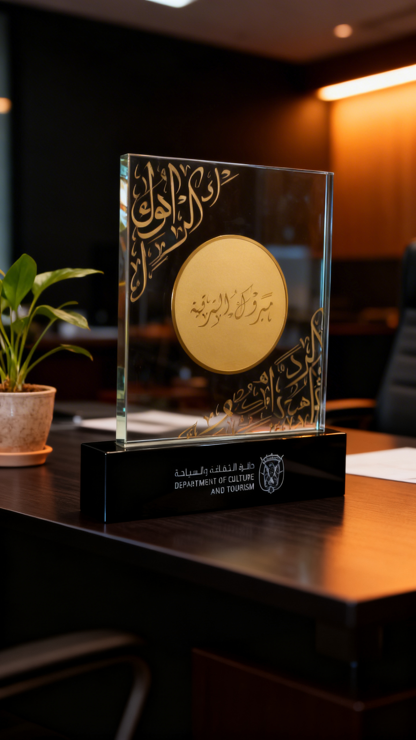 Custom Mixed Material Award view 3